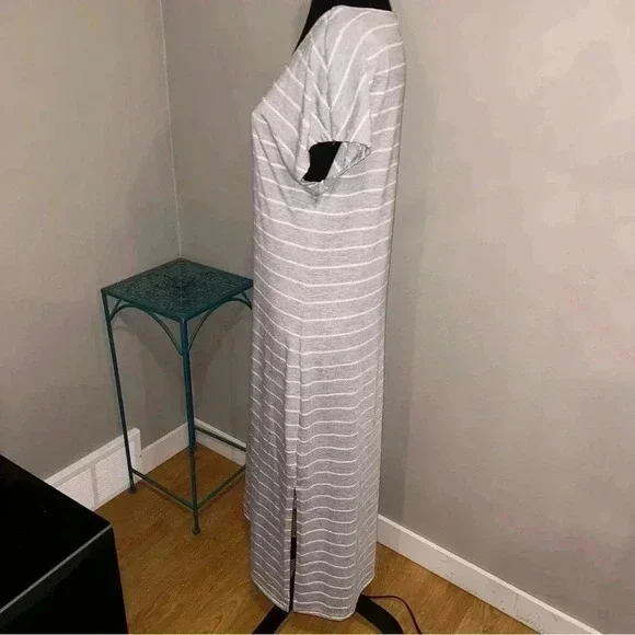 Z Supply Gray Striped Maxi Dress - Picture 2 of 5